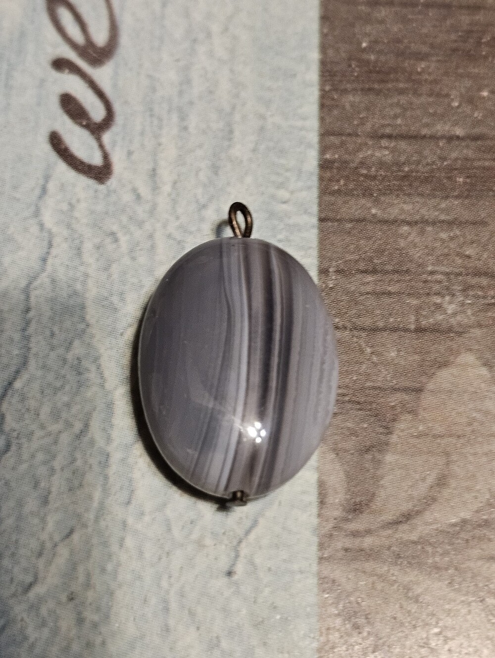 Gold Tone Stone Pendant